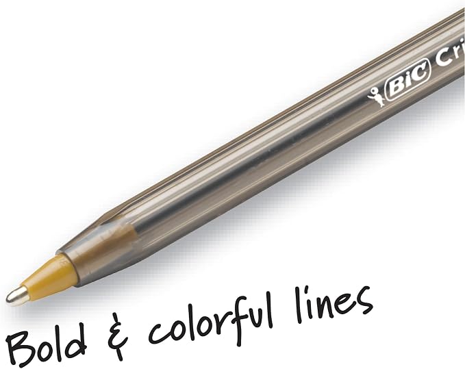 BIC Cristal Xtra Bold Ballpoint Pens, Bold Point, School Supplies