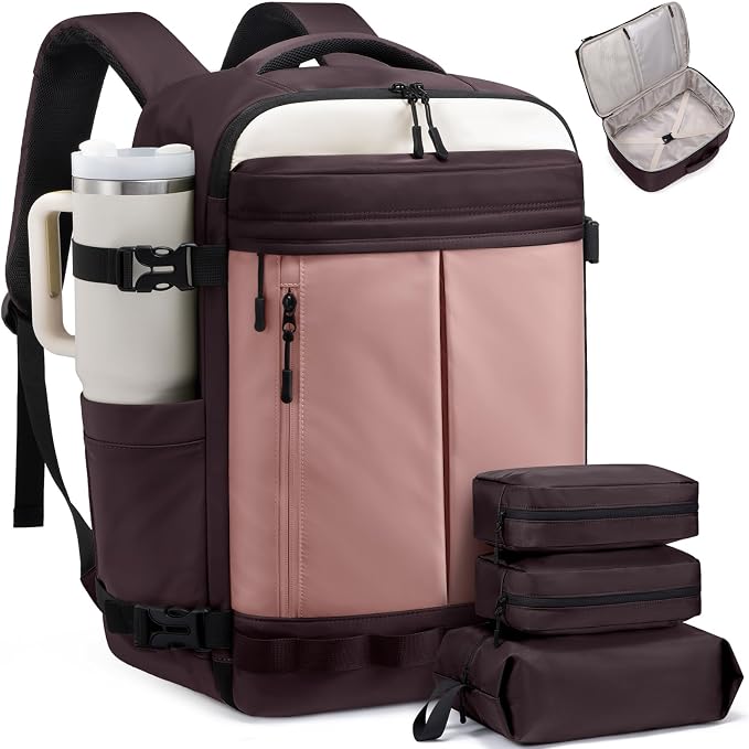 LOVEVOOK 40L Travel Backpack for Women Men, Airline Approved Carry On Luggage