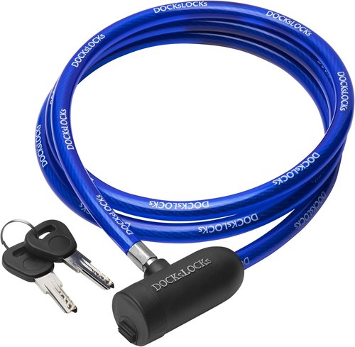 DocksLocks Weatherproof Security Cable Lock - Anti-Theft Protection for Kayaks, Bikes & More | 5ft to 25ft Lengths