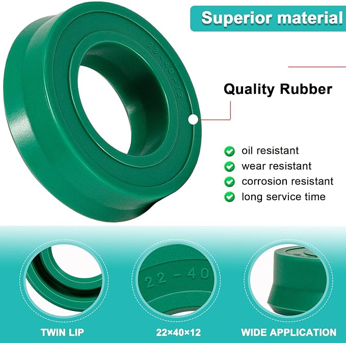 Hydraulic Jack Piston U-Cup Seal Replacement for 2 TON Floor Jack for 328 Series Sears-328.12001, 328.12002, 328.12160/ASTRO/Snap On/MAC