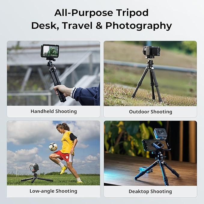 SmallRig Carbon Fiber Mini Desktop Tripod, 15.5'' / 39.5cm Compact Pocket