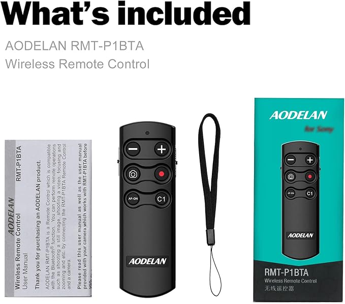 AODELAN Camera Remote Control Remote Shutter Commander