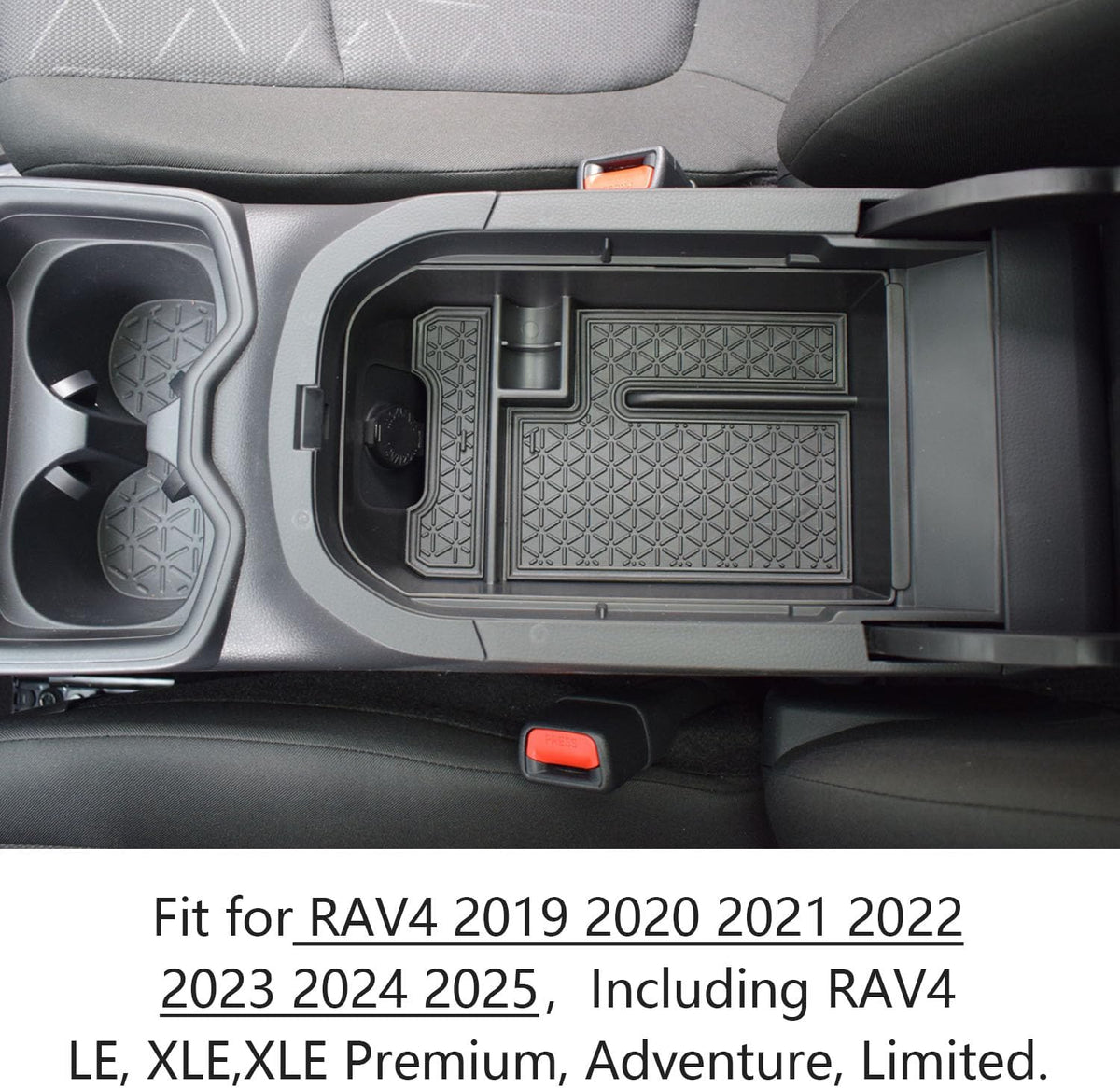 3PCS Center Console Organizer Tray for Toyota RAV4 2019-2025 /21-2025 Prime