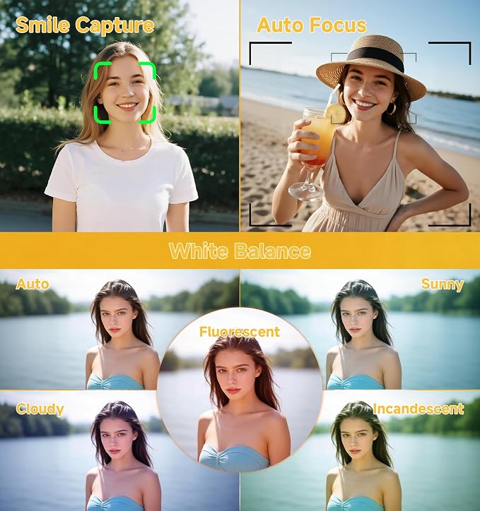 5K Digital Camera for Photography, 80MP Digital Camera