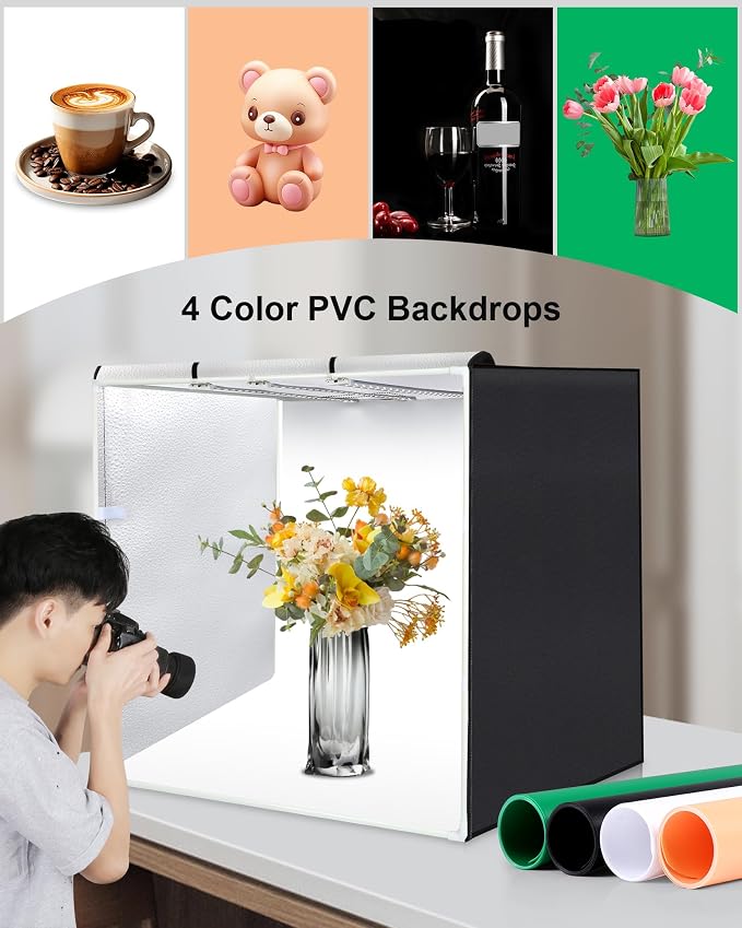 PULUZ 32"x32" Light Box Photography, Large Photo Light Box