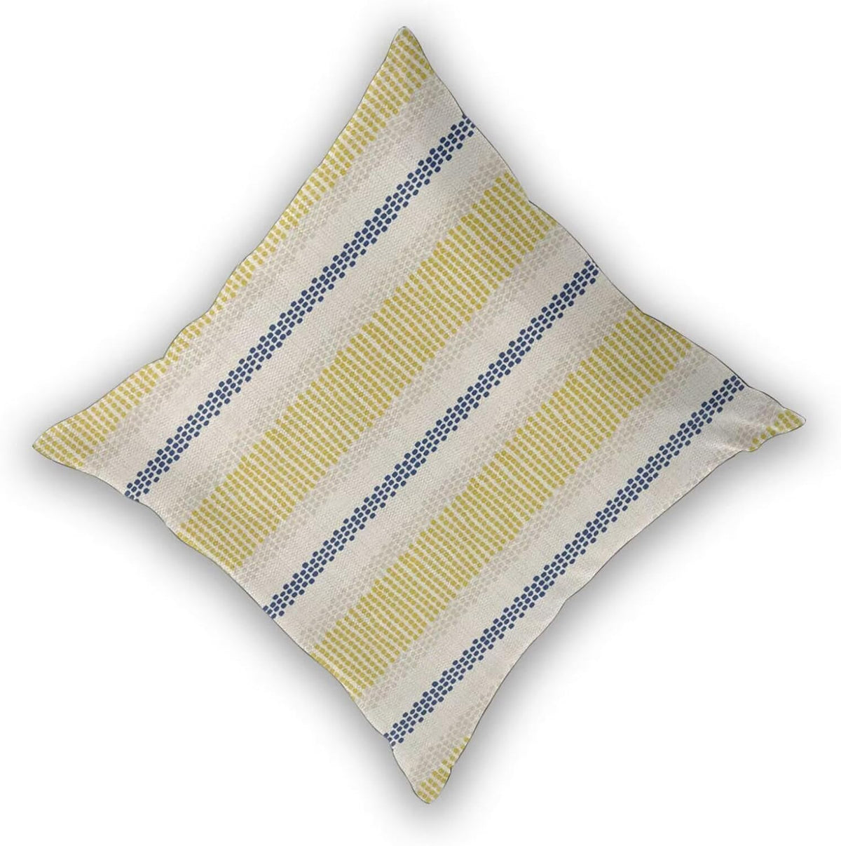 Blue Yellow Pillow Covers 18 x 18 Inch Set of 2 Boho Polka Dot Striped Decorative Outdoor Throw Pillow Covers Linen Summer Farmhouse Modern Pillowcase for Home Sofa Couch Decor