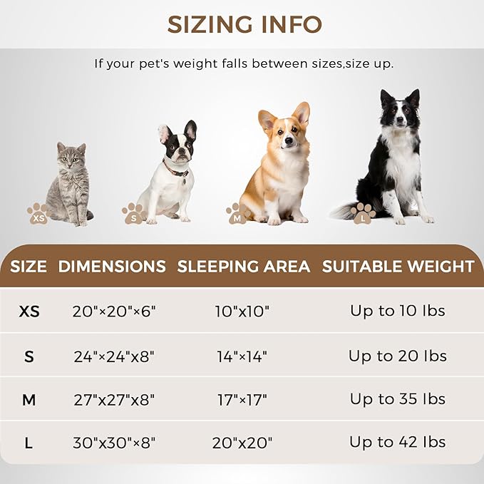 Calming Dog Bed & Cat Bed for Indoor Cats, Medium Size Washable Anti-Slip Anti-Anxiety Donut Dog Beds for Small Dogs & Cats, Fluffy Plush Cozy Round Dogs Beds(20 Inch, Black)