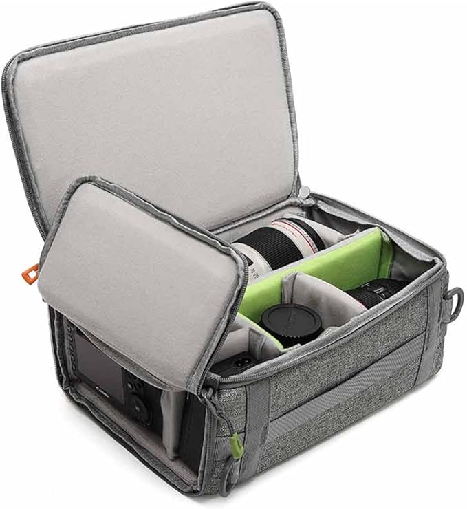 Camera Insert Bag, Shockproof &Pressure-proof Dual Opening Padded Camera Lens