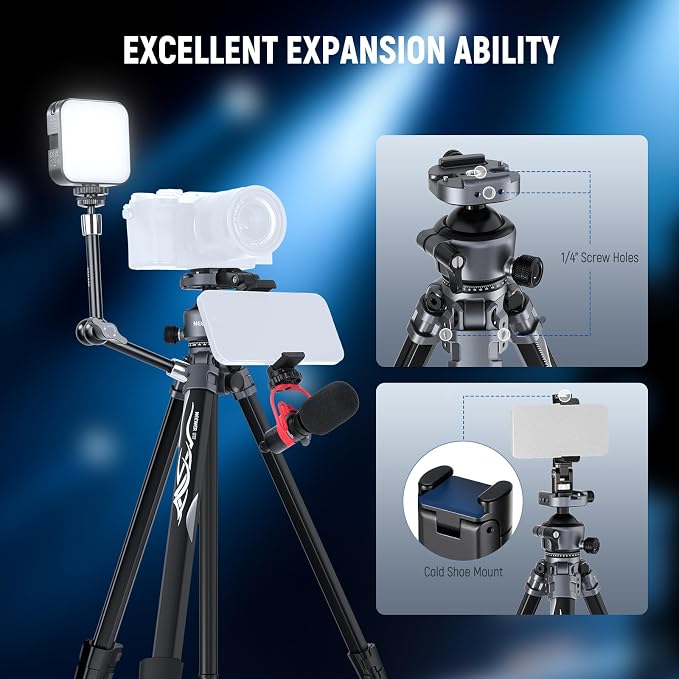 NEEWER LITETRIP LT07 61" Aluminum Travel Tripod