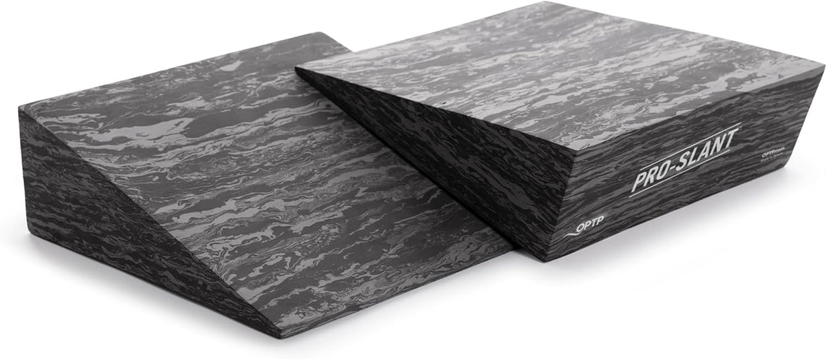 OPTP PRO-Slant Foam Incline Squat Wedge Pair - Ideal for Squats, Rehabilitation & Stretching
