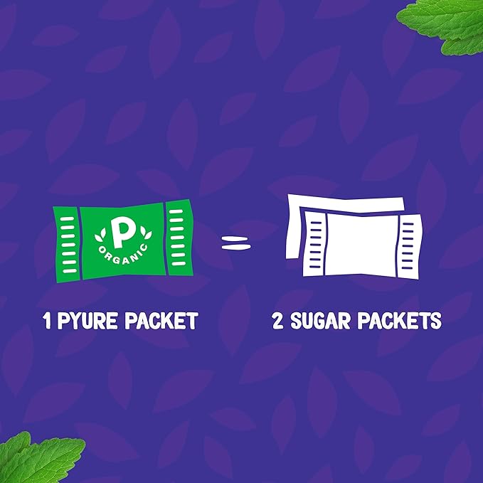 Pyure Organic Stevia Packets | Granulated Sugar Packets - White Sugar Substitute | Zero Carb, Zero Sugar, Zero Calorie Sweetener Packets | Plant-Based Stevia Packets for Keto Coffee | 240 Count