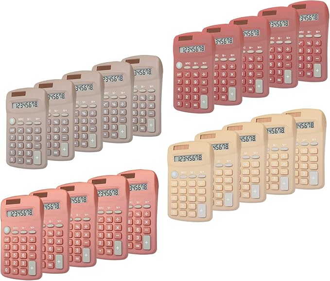 Basic Calculator Dual Power 8 Digit Desktop Calculator