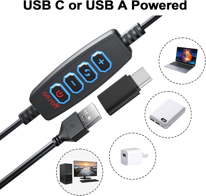 Ring Light Clip on Laptop Monitor, Webcam Light 10 Brightness Level Video