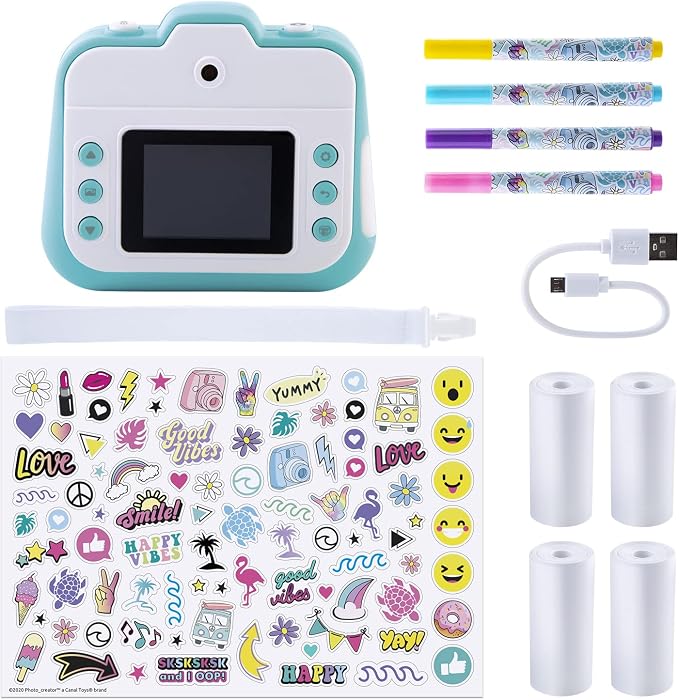 Canal Toys Photo Creator Instant Print Camera – Photo, Selfie and Video –