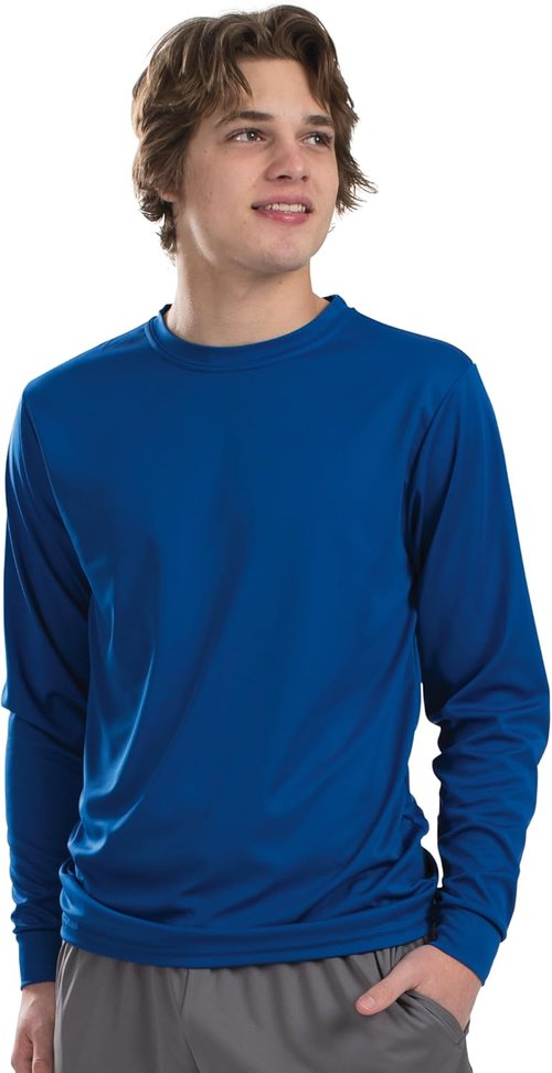 Augusta Sportswear Long Sleeve Athletic Shirt - Wicking Sun Protection for Outdoor Activities
