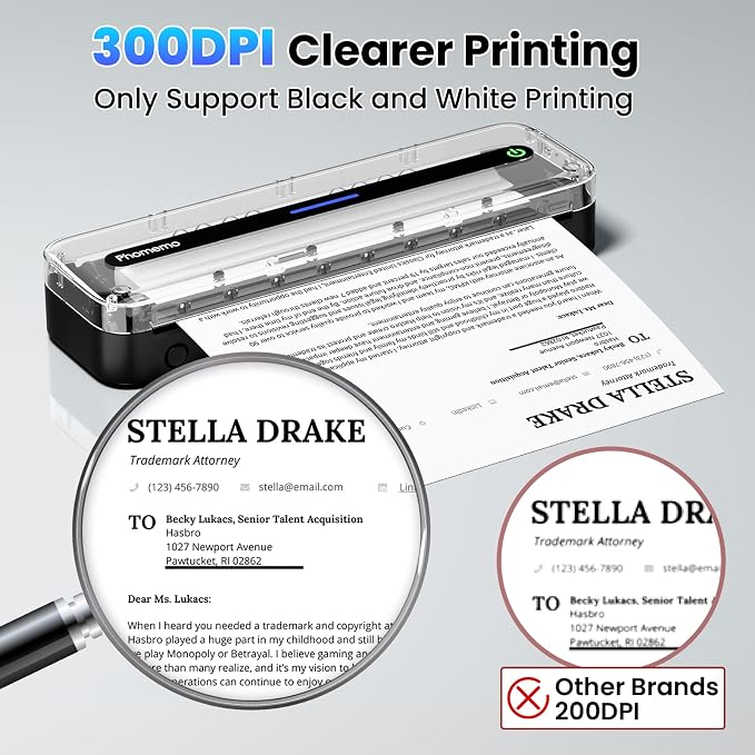 Phomemo Portable Printers Wireless
