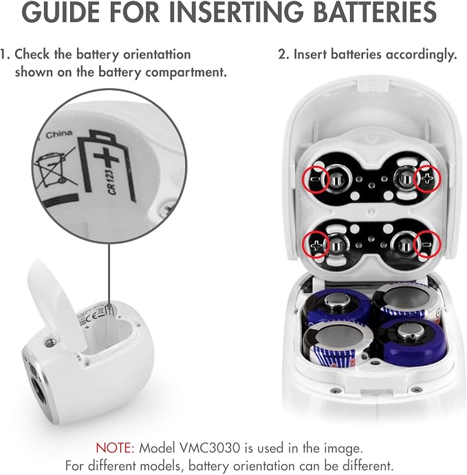 Tenergy 3V CR123A Lithium Battery, High Permance 1500mAh CR123A Cell Batteries