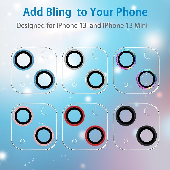 Dengduoduo 3 Pack Tempered Glass Camera Lens Protector