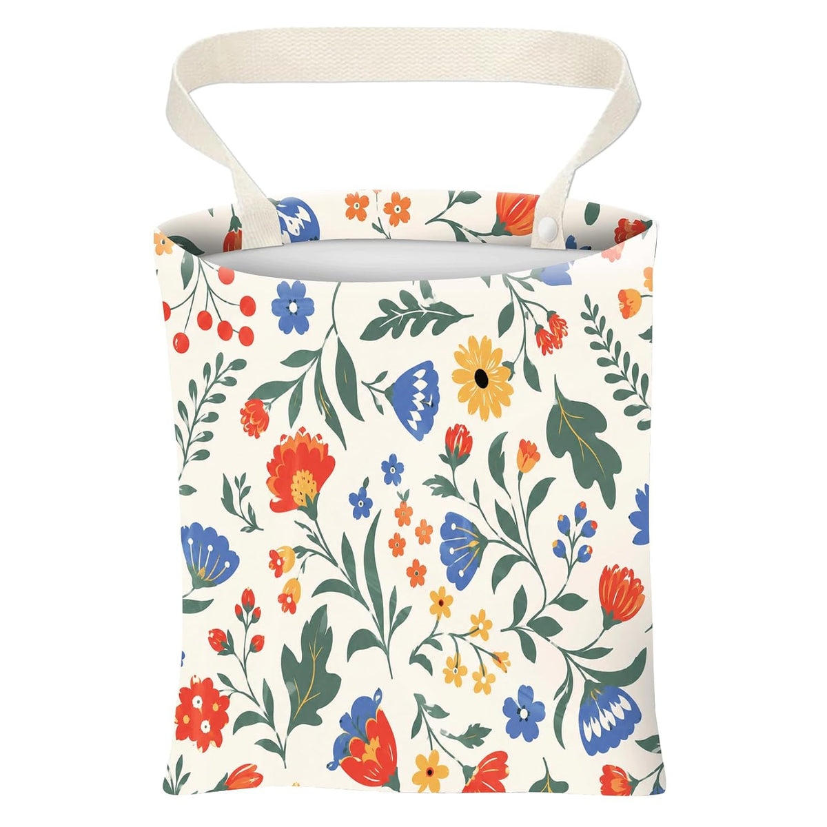 Car Trash Can, Cute Car Trash Bag, Hanging Car Organizer and Storage Bag, Trash Bin for Car Accessories, Vehicle, Travelling, Camping Red Rose Garden
