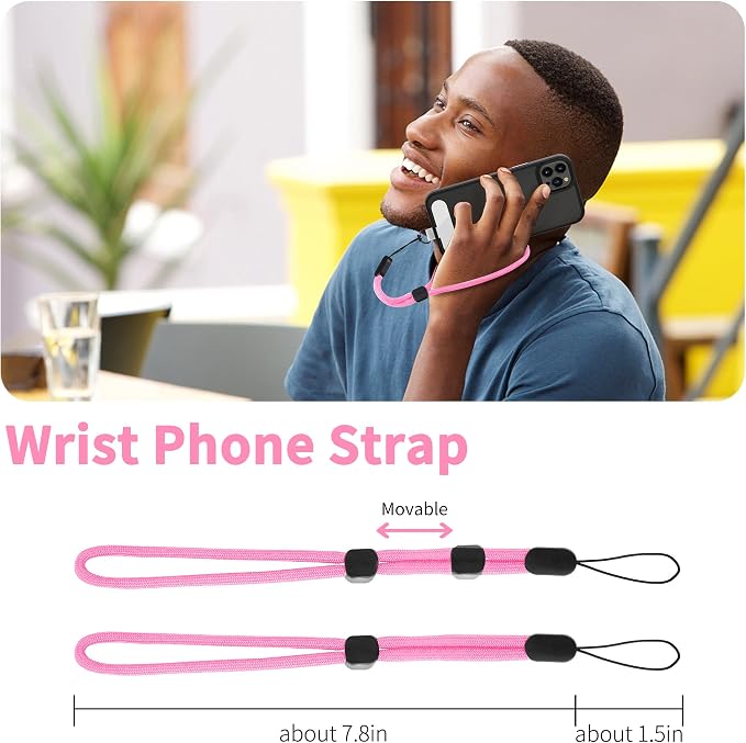 CACOE Phone Lanyard 2 Pcs-1 Pcs Adjustable Neck Strap, 2 Pads, Universal