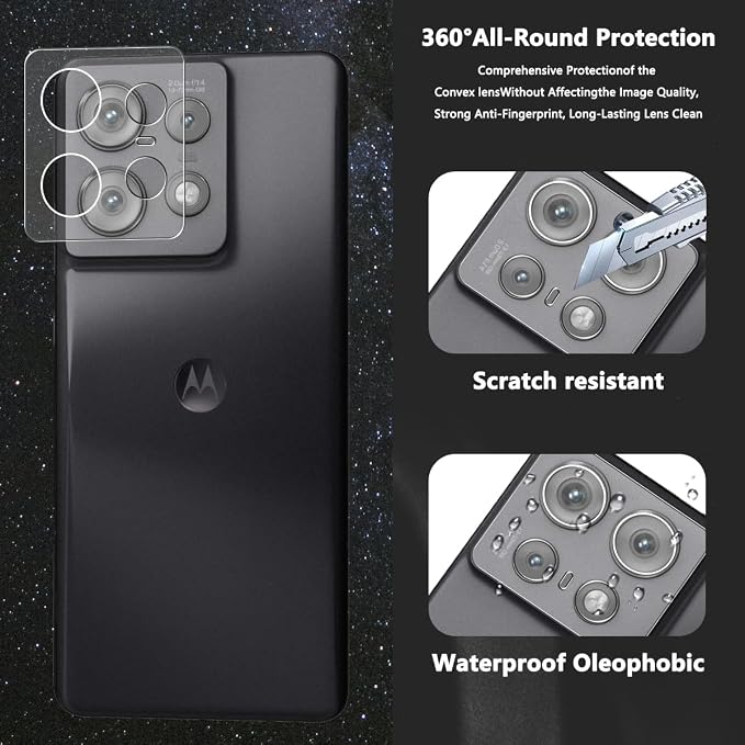 3+2 Pack Screen Protector for Motorola Edge 50 Pro Flexible TPU Film