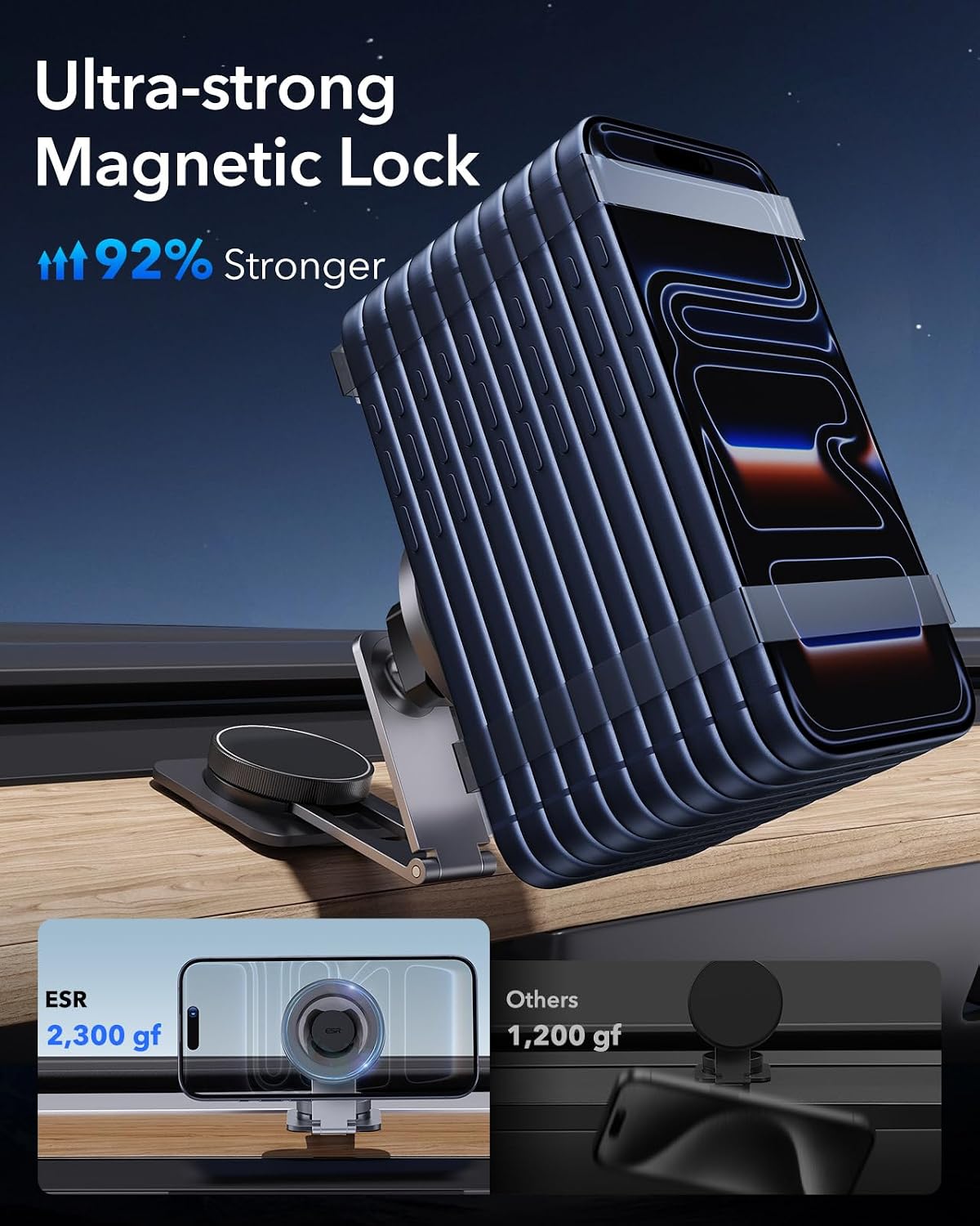 ESR for MagSafe Car Mount, Car Phone Holder for iPhone 17-12,Samsung/Google