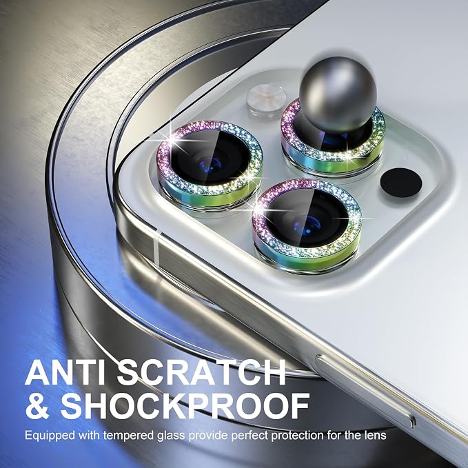 Choiche Compatible for iPhone 15 Pro/iPhone 15 Pro Max Camera Lens Protector