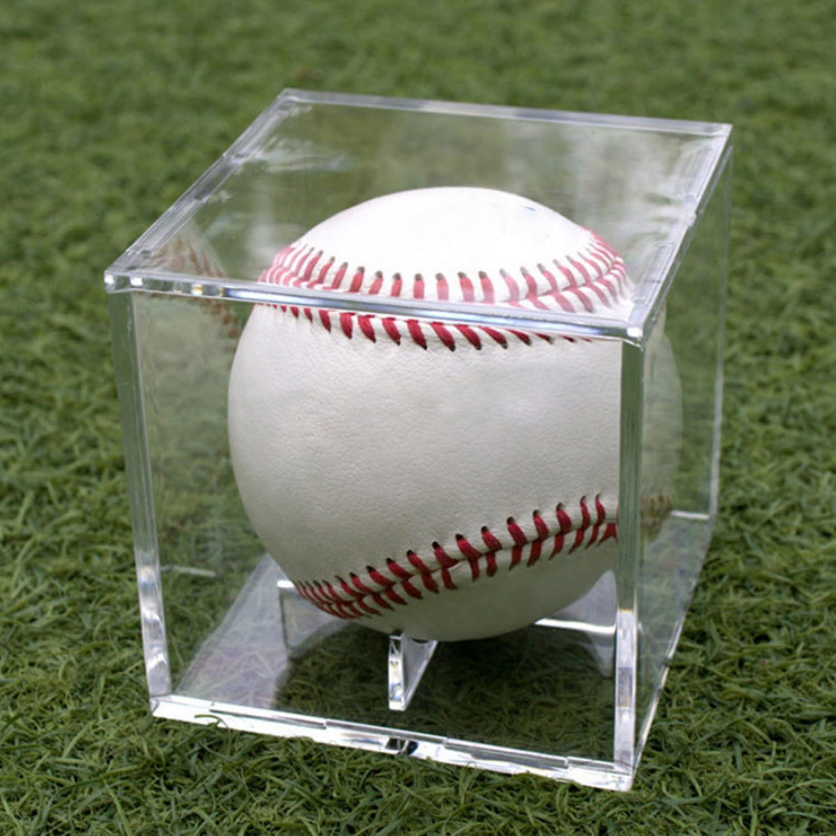 Skiennix Acrylic Baseball Display Case - UV Protected Cube for Autographed Memorabilia | Clear Design