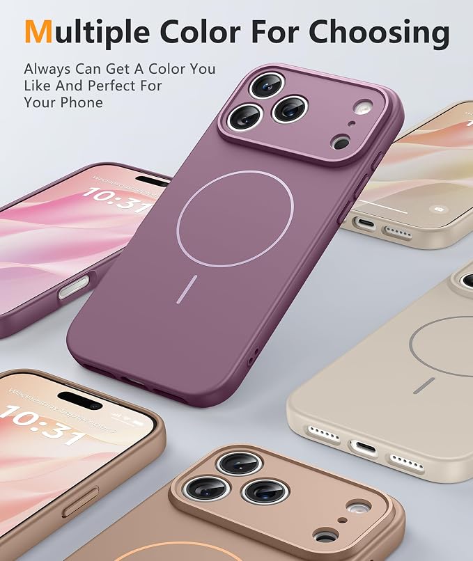 FNTCASE for iPhone 17 Pro Case: Integrated Silicone Phone Cases