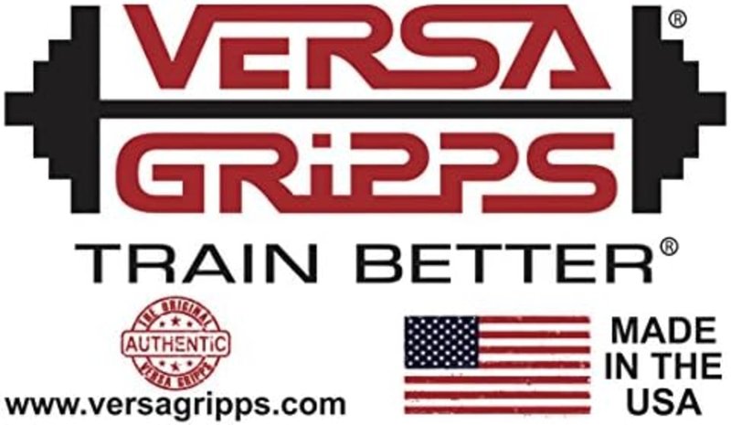 Versa Gripps Pro, Made in USA, Wrist Straps for Weightlifting Alternative, Best Training Accessory, R/L, Silver