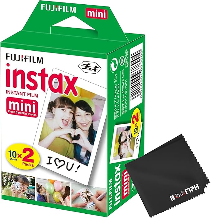Fujifilm Instax Mini Instant Camera Film: 20 Shoots Total,