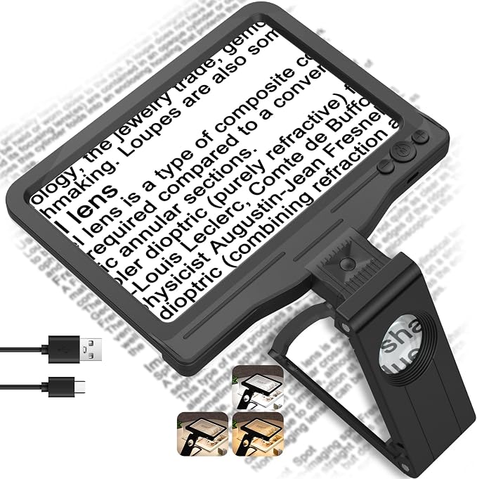30X 6X Rechargeable Magnifying Glass