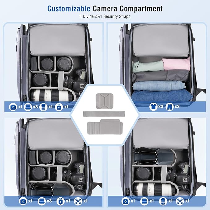 MOSISO Waterproof Camera Backpack, DSLR/SLR/Mirrorless Large Camera Bag