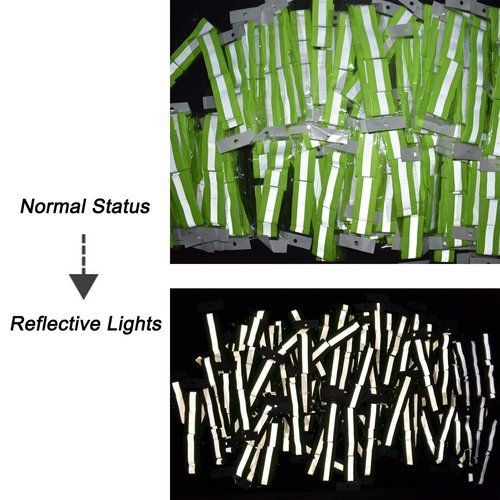 AMNQUERXUS 8PCS High Visibility St Patricks Day Reflective Night Running Gear Walking Elastic Strap Wristbands Ankle Bands Armbands Safety for Cycling Camping, Fits Women, Men (4 Pairs / 8 Bands)