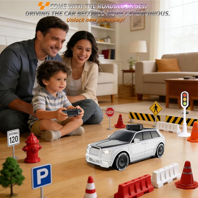 RC Car with Camera and 4.5" Screen, 1080P FPV Remote Control Car with Rotating