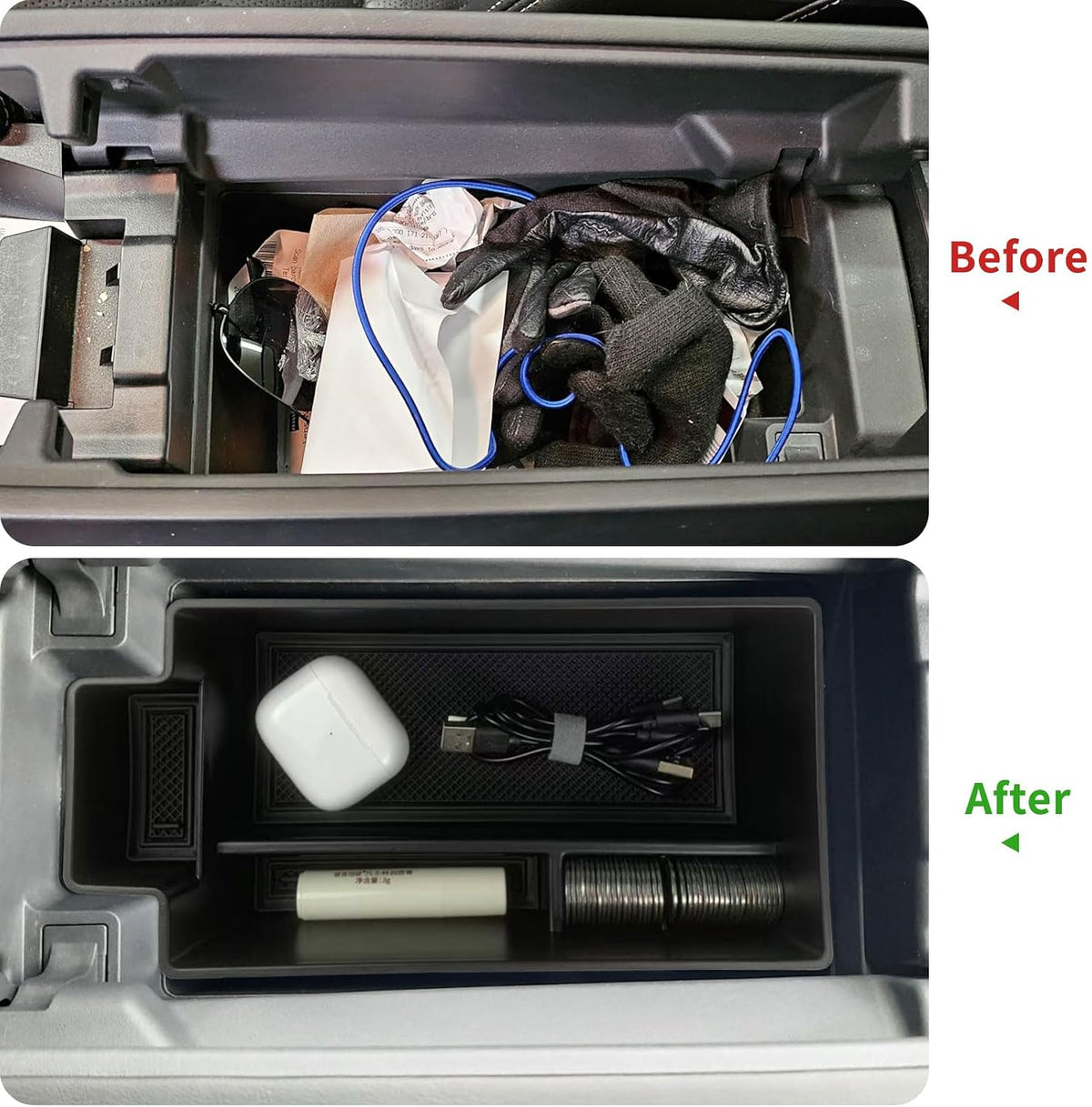 Zxiaochun 2PCS Center Console Organizer for 2021-2026 Rogue S/SV/Rock Creek