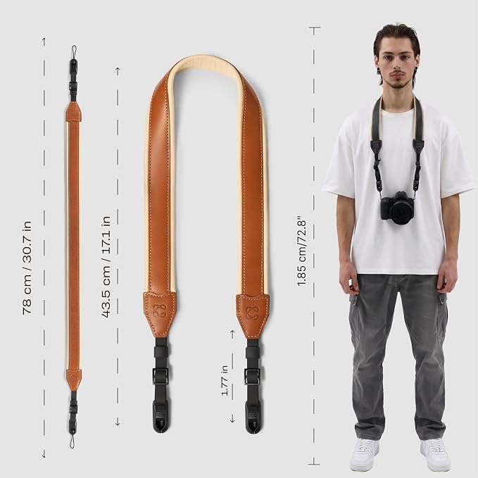 C Coiro Classic Leather Camera Strap