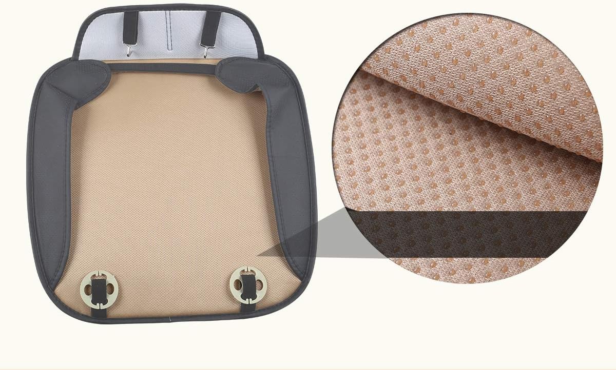 EDEALYN® Seat Bottom Cover Single Seat Cover Without Backrest PU Leather Car seat Cover - Seat Protective Cover,1pcs (Black)
