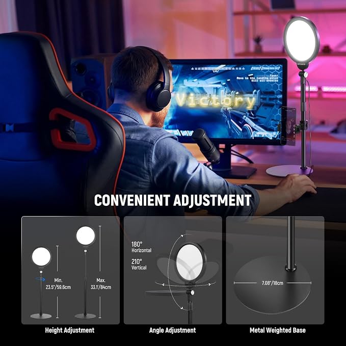 NEEWER Basics 2 Pack 7" Desktop Ring Lights
