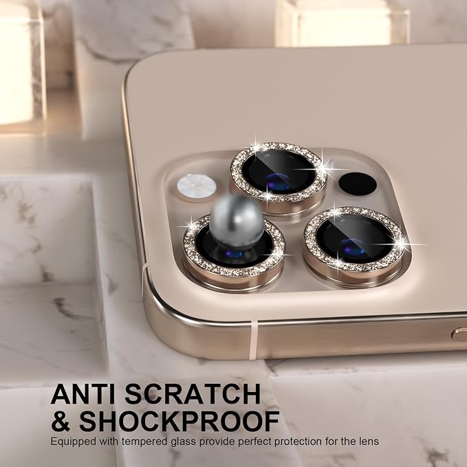 Choiche Compatible for iPhone 16 Pro/iPhone 16 Pro Max Camera Lens Protector