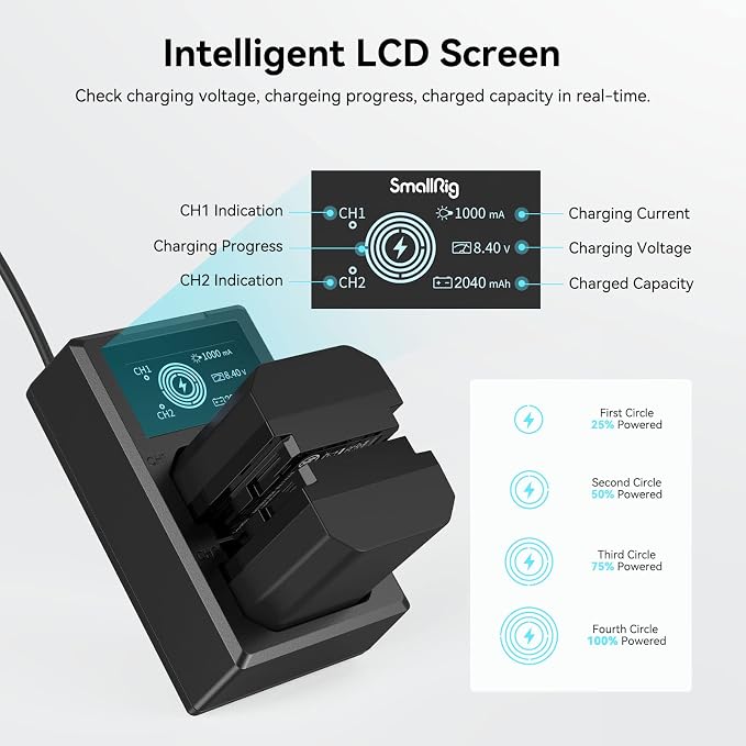 SmallRig Replacement Camera Battery Charger Set