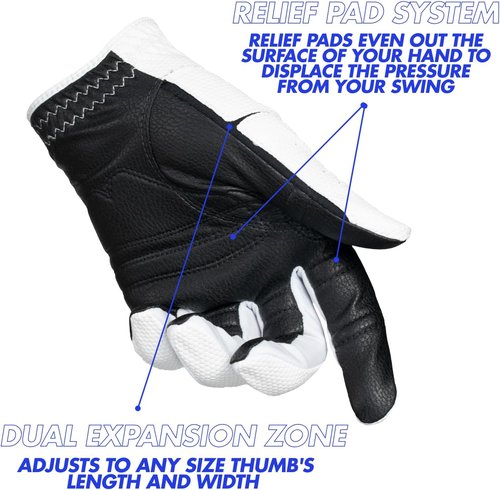 Bionic Men's RelaxGrip 2.0 DX Golf Glove - Enhanced Comfort & Grip | Perfect for All Hand Sizes