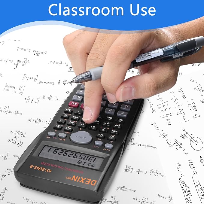 10 Pack Engineering Scientific Calculators, 2-Line Display Function Calculator