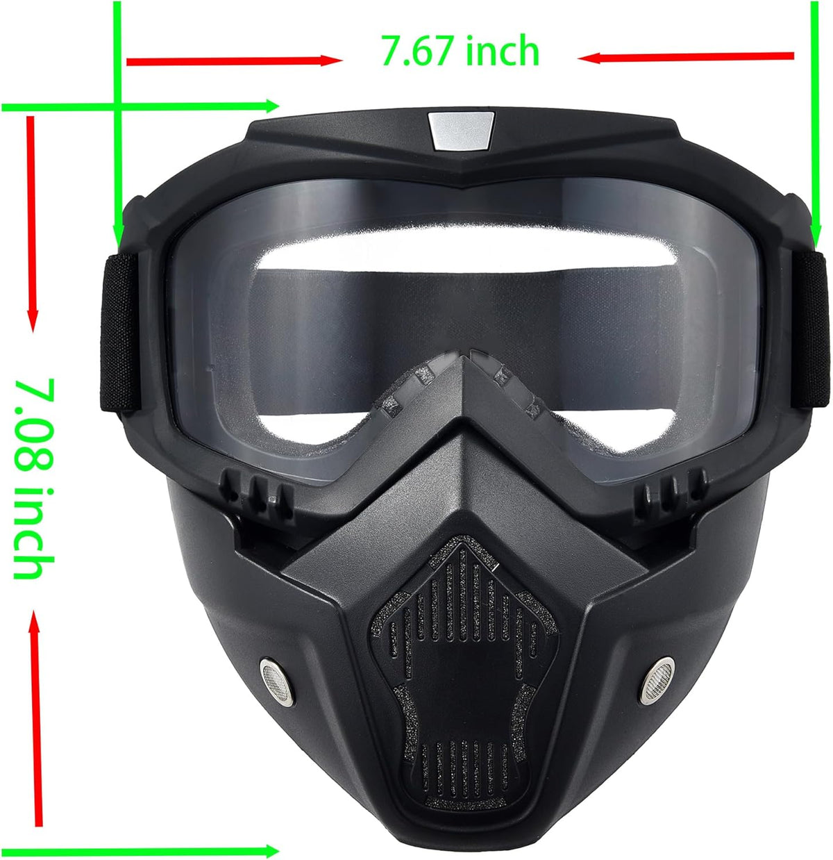 Skiennix Paintball Mask - Anti-Fog Full Face Tactical Goggles | Removable Face Mask for Men & Women
