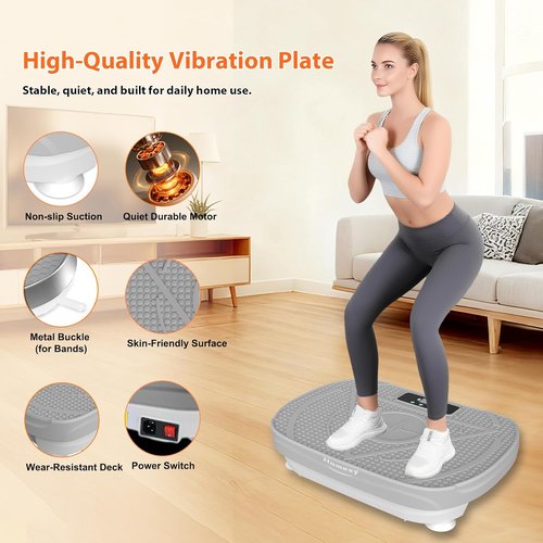 Homesy Vibration Plate | Full Body Exercise Machine for Lymphatic Drainage & Weight Loss