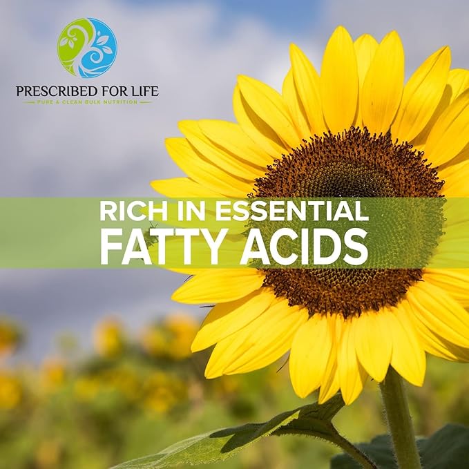 Prescribed For Life Sunflower Lecithin Powder, Unbleached, Gluten Free, Vegan, Non GMO, Soy Free, Kosher, Naturally Rich in Choline & Essential Fatty Acids (1kg / 2.2lb)