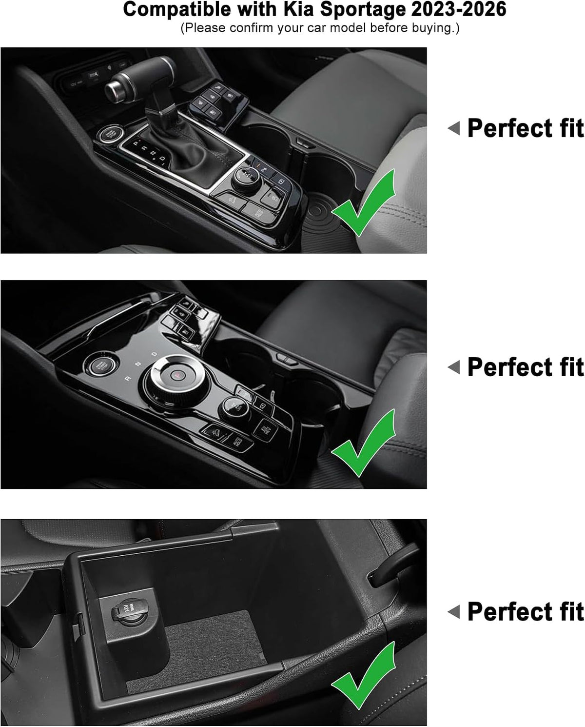 Armrest Box with Hole for Kia Sportage 2023-2026 (NQ5)