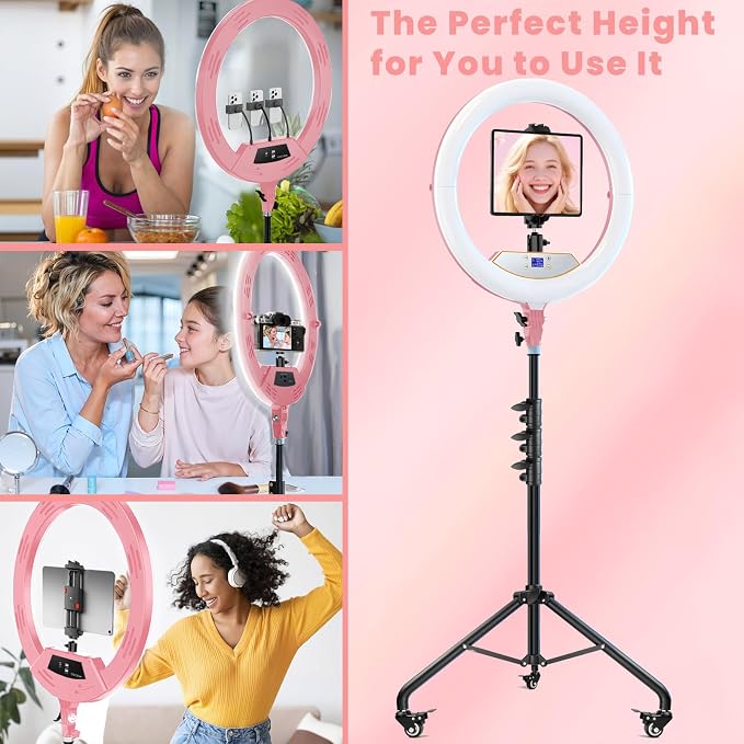 22" Foldable Ring Light with Stand
