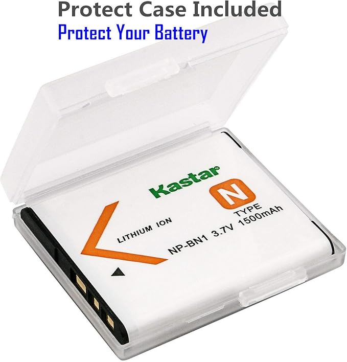 Kastar 3-Pack Battery and AC Wall Charger Replacement
