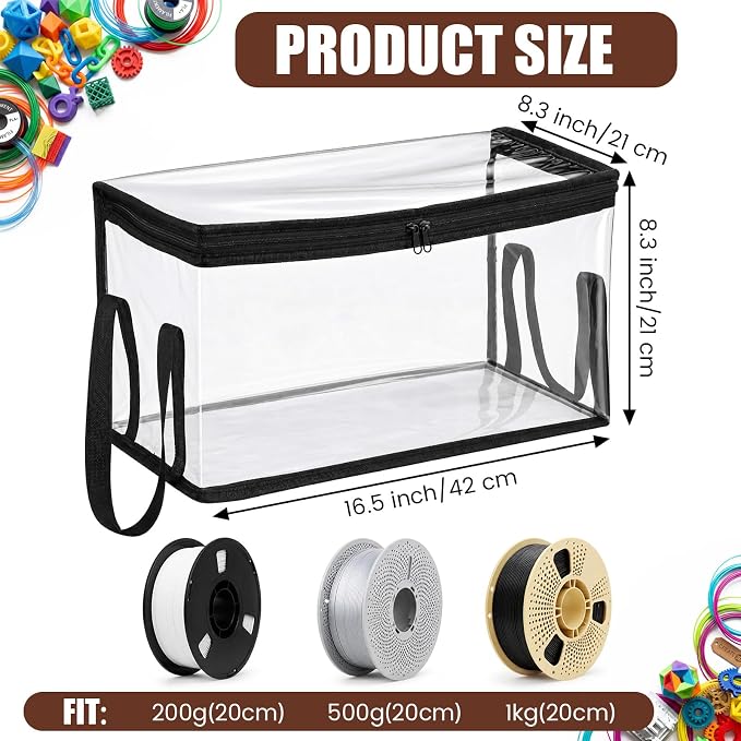 Dansydaisy 2 Pack 3D Printer Filament Storage Box